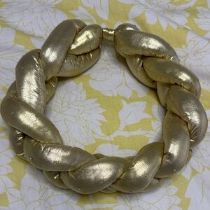 80s glam Elegant Gold crystal headband